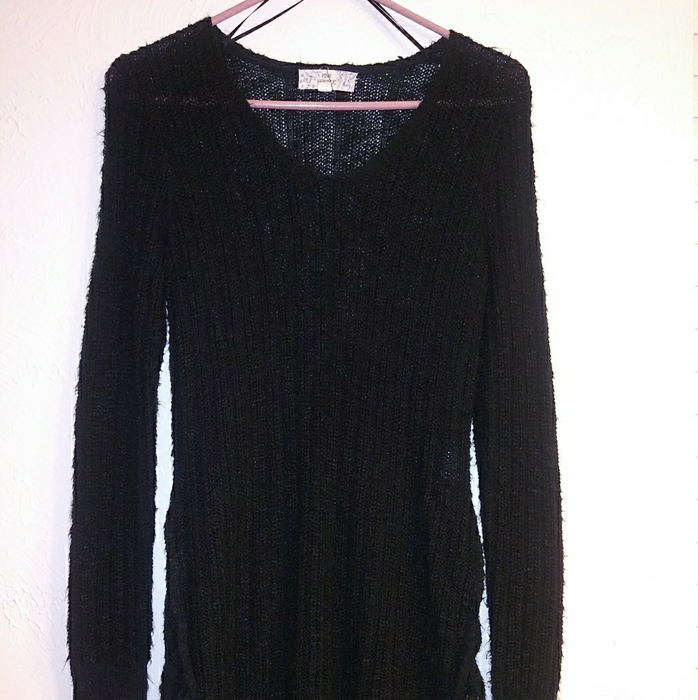 Cute long black sweater